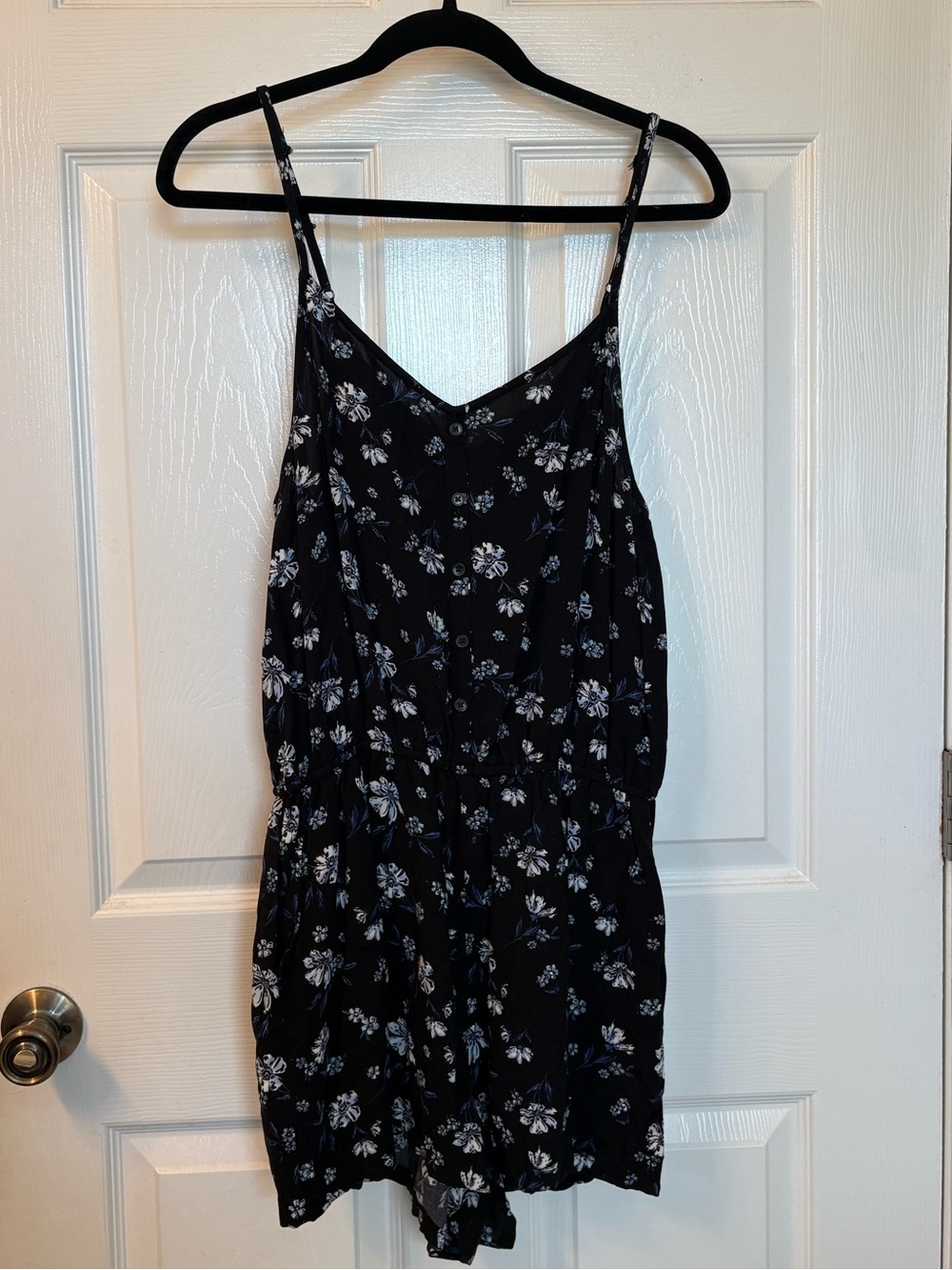 SO Black Floral Romper